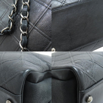 CHANEL ChainShoulder COCO Mark SilverHardware Handbag Calf Ladies [Used]