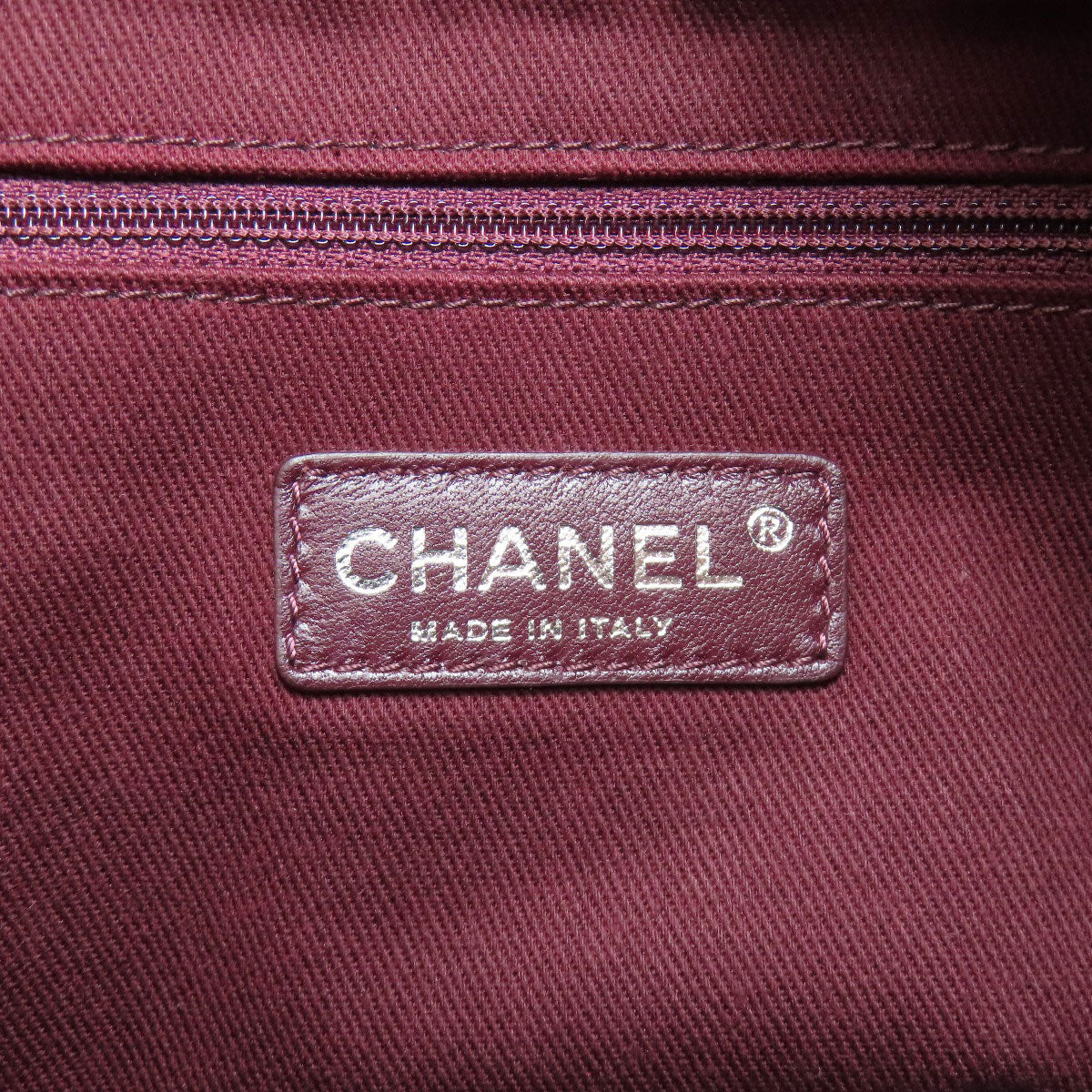 CHANEL ChainShoulder COCO Mark SilverHardware Handbag Calf Ladies [Used]