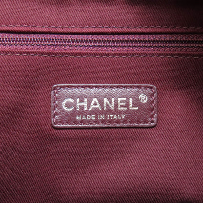 CHANEL ChainShoulder COCO Mark SilverHardware Handbag Calf Ladies [Used]