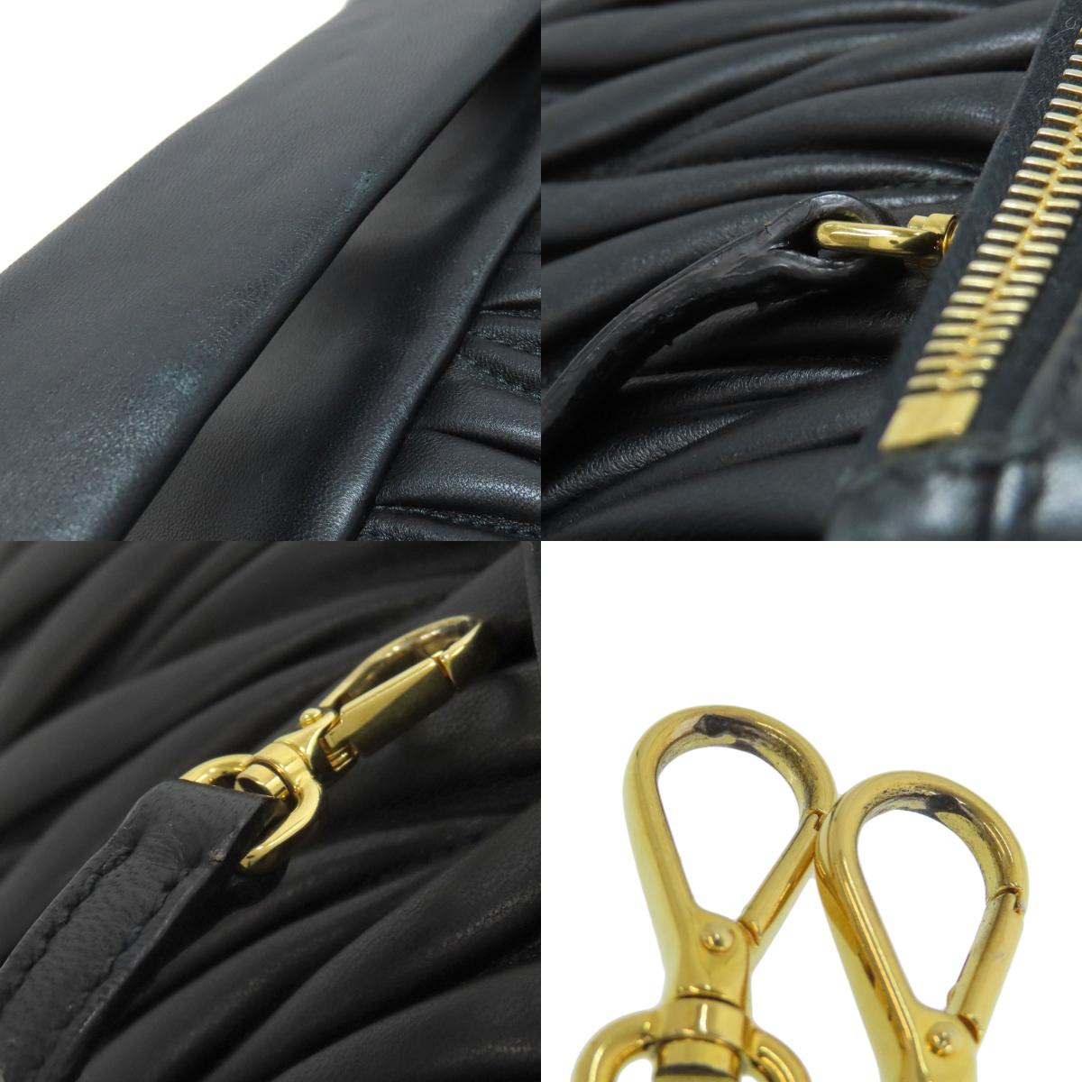 ミュウミュウ RP0385 マテラッセ 2WAY クラッチバッグ レザー レディース 【中古】【MIUMIU】