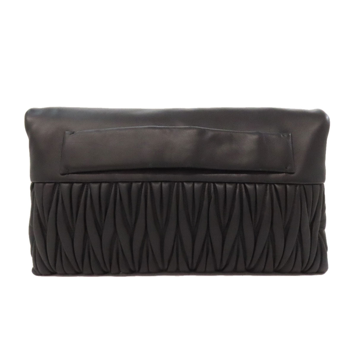 ミュウミュウ RP0385 マテラッセ 2WAY クラッチバッグ レザー レディース 【中古】【MIUMIU】