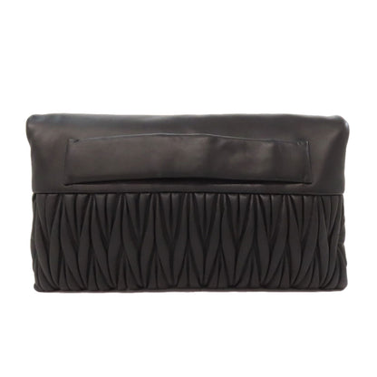 ミュウミュウ RP0385 マテラッセ 2WAY クラッチバッグ レザー レディース 【中古】【MIUMIU】