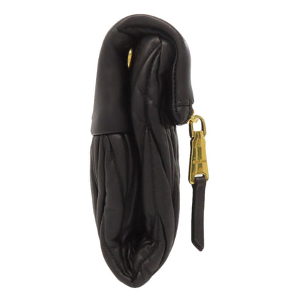 ミュウミュウ RP0385 マテラッセ 2WAY クラッチバッグ レザー レディース 【中古】【MIUMIU】