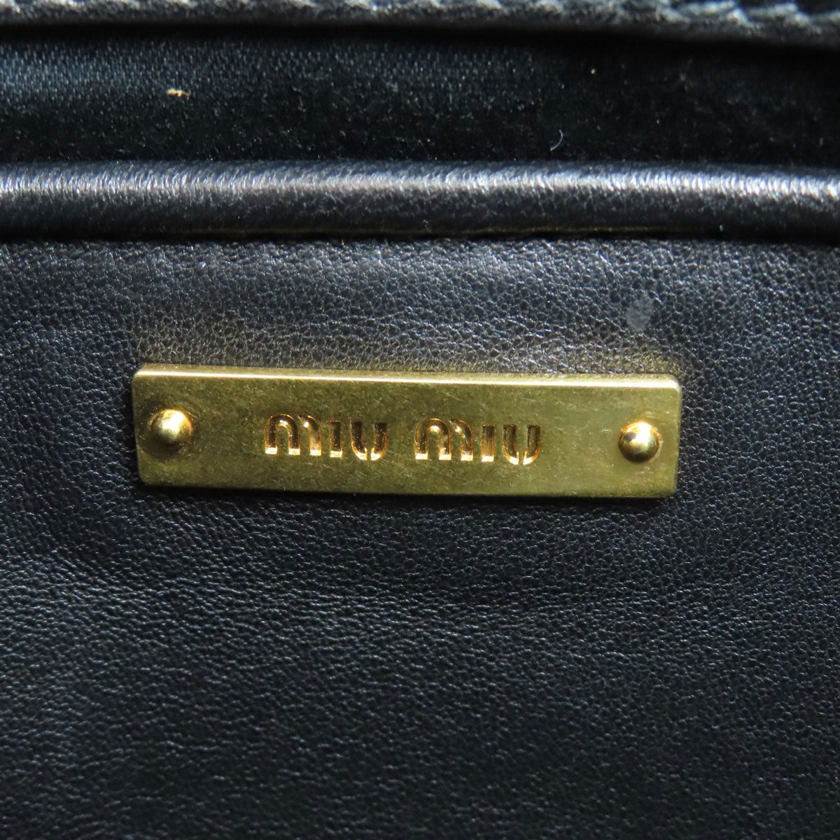 ミュウミュウ RP0385 マテラッセ 2WAY クラッチバッグ レザー レディース 【中古】【MIUMIU】