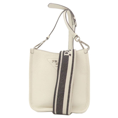 PRADA logo Shoulder Bag Leather Ladies [Used]