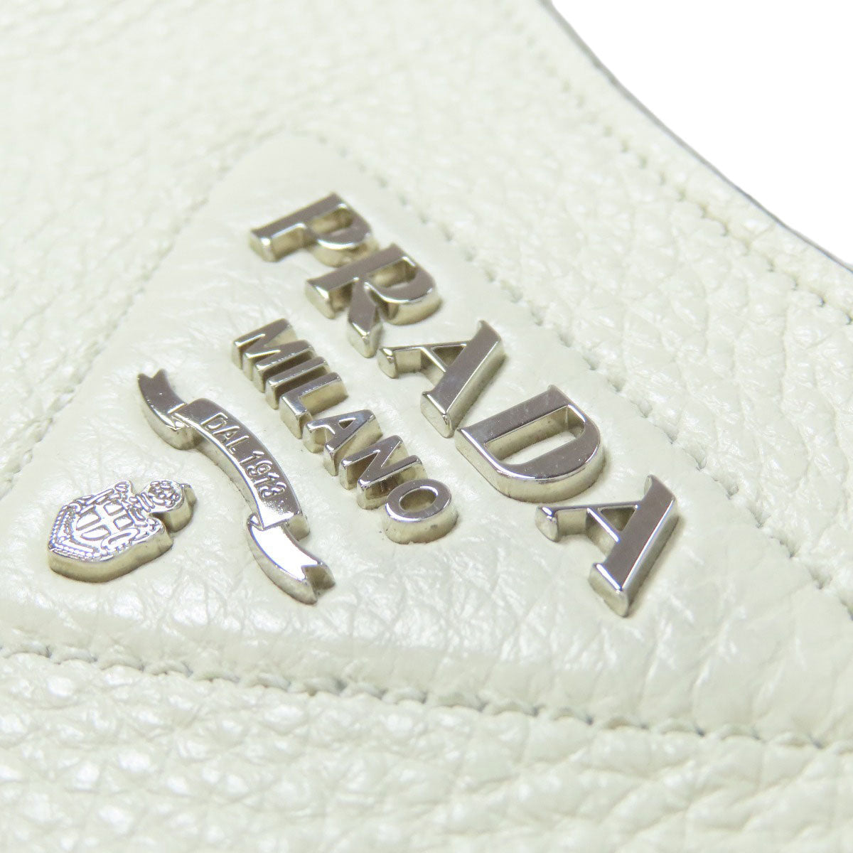 PRADA logo Shoulder Bag Leather Ladies [Used]