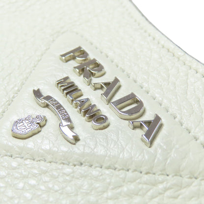 PRADA logo Shoulder Bag Leather Ladies [Used]