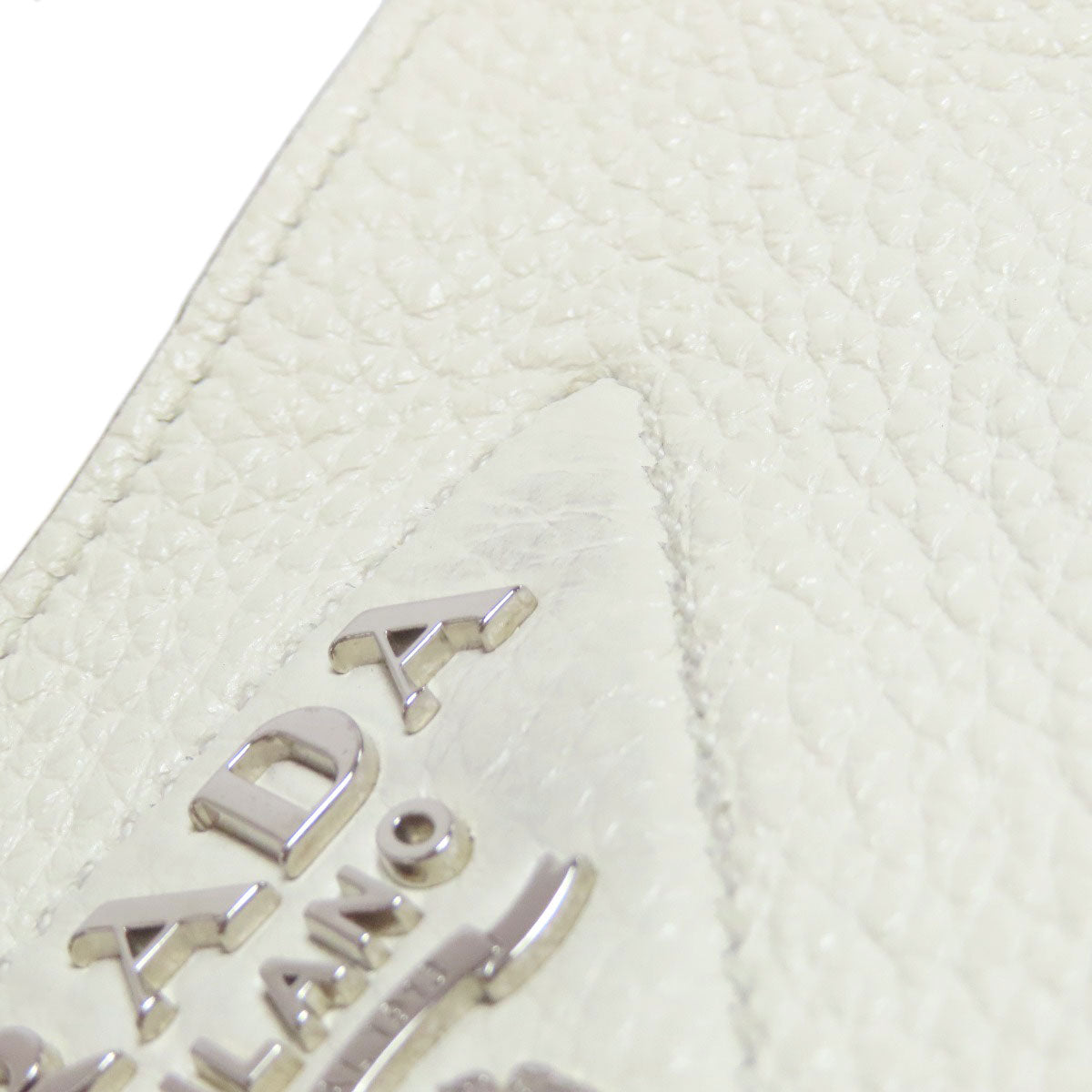 PRADA logo Shoulder Bag Leather Ladies [Used]