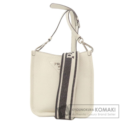 PRADA logo Shoulder Bag Leather Ladies [Used]