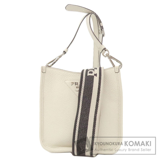 PRADA logo Shoulder Bag Leather Ladies [Used]