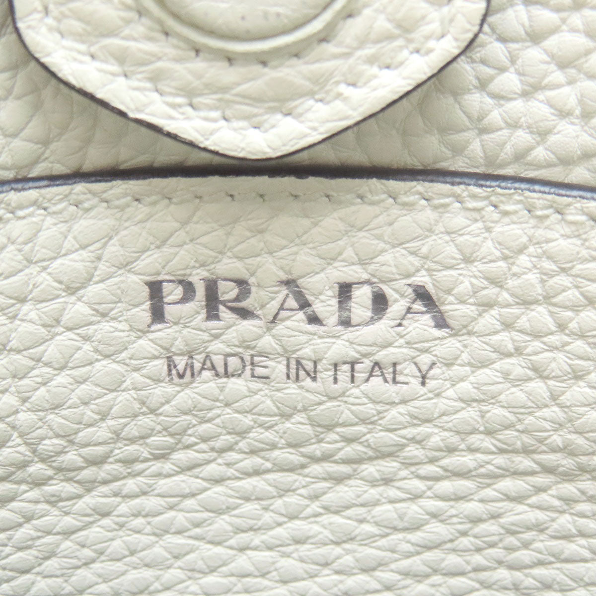 PRADA logo Shoulder Bag Leather Ladies [Used]