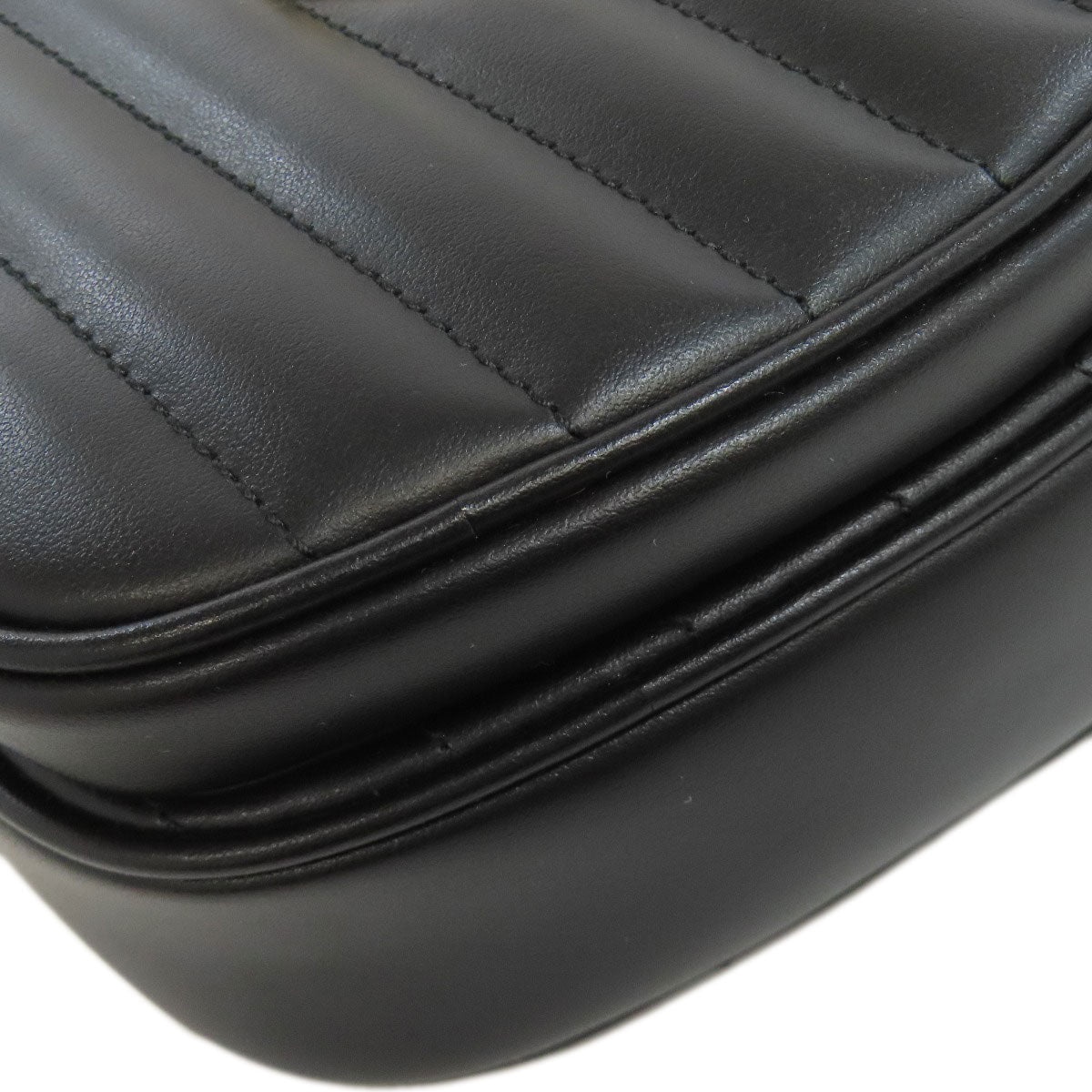 GUCCI 751628 Interlocking G heart Shoulder Bag Calf Ladies [Used]