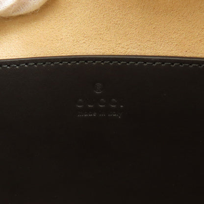 GUCCI 751628 Interlocking G heart Shoulder Bag Calf Ladies [Used]