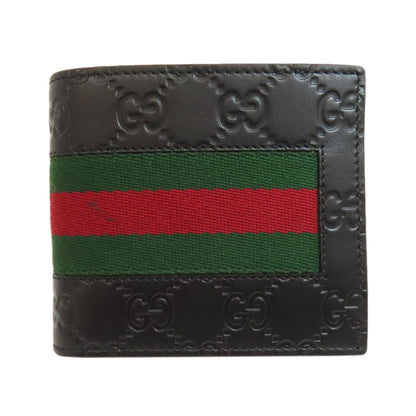 GUCCI 408826 GG Signature Guccissima Sherry Line Bifold Wallet with Coin Pocket Calf Ladies [Used]