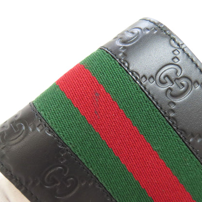 GUCCI 408826 GG Signature Guccissima Sherry Line Bifold Wallet with Coin Pocket Calf Ladies [Used]