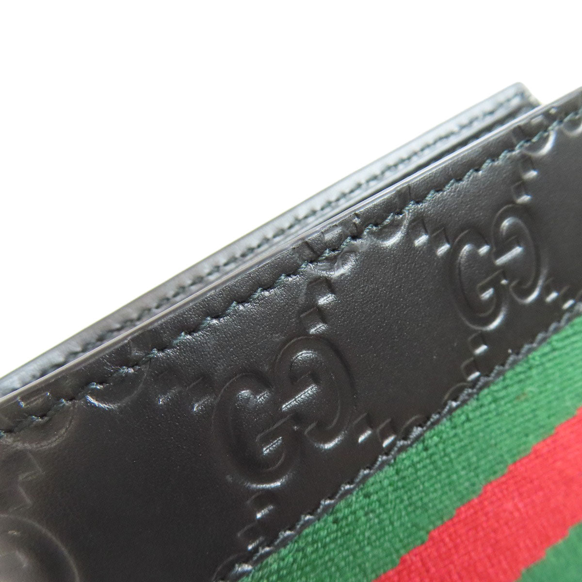 GUCCI 408826 GG Signature Guccissima Sherry Line Bifold Wallet with Coin Pocket Calf Ladies [Used]