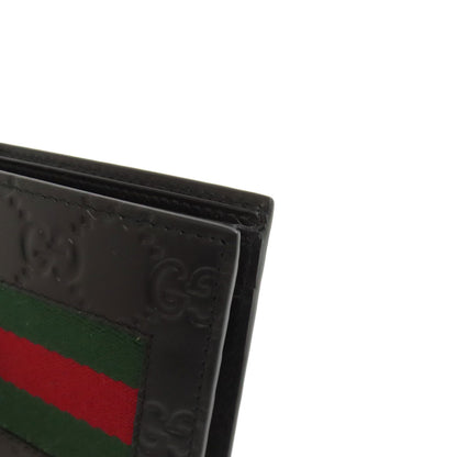 GUCCI 408826 GG Signature Guccissima Sherry Line Bifold Wallet with Coin Pocket Calf Ladies [Used]