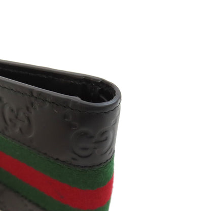 GUCCI 408826 GG Signature Guccissima Sherry Line Bifold Wallet with Coin Pocket Calf Ladies [Used]