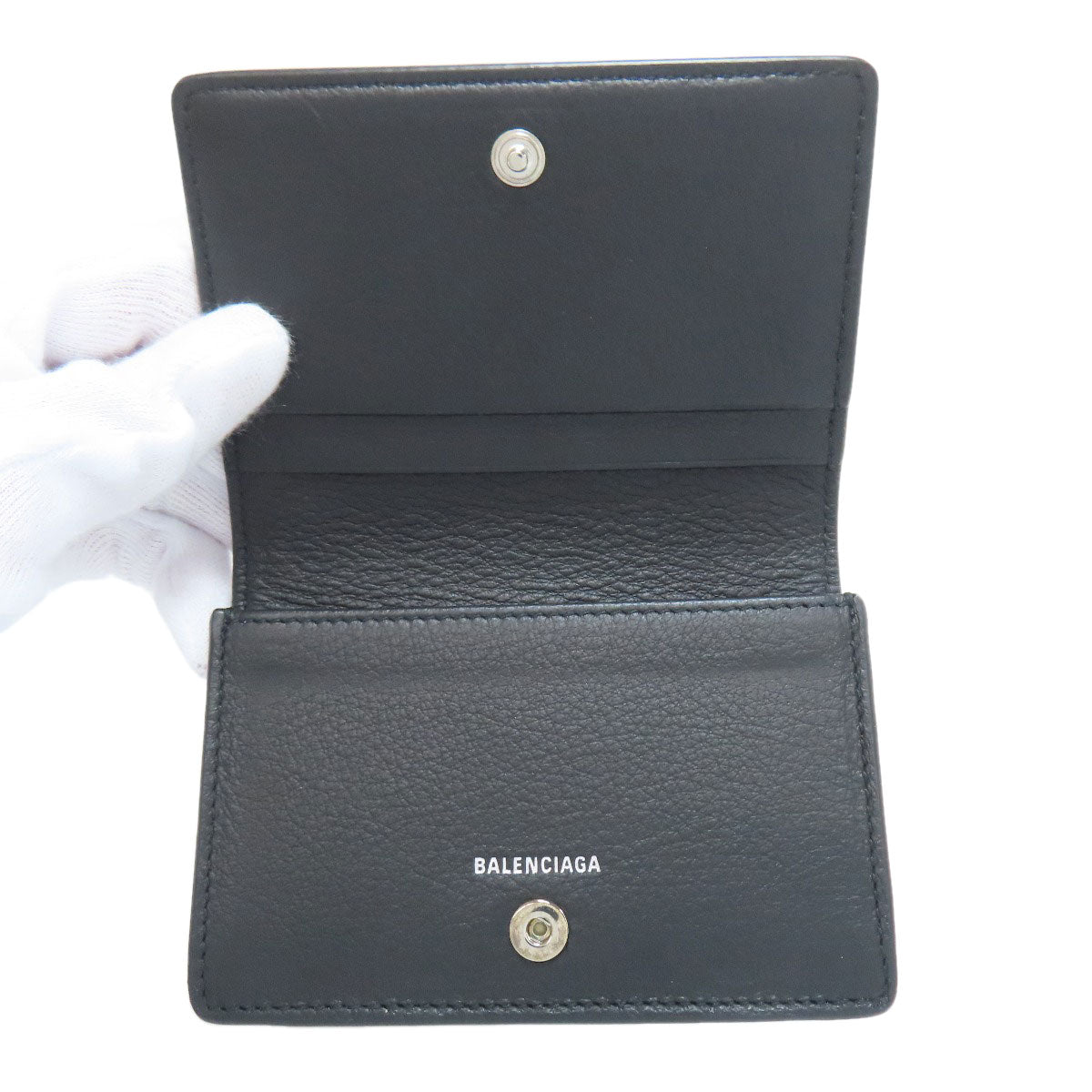 BALENCIAGA 505238 paper Card Case Calf Ladies [Used]