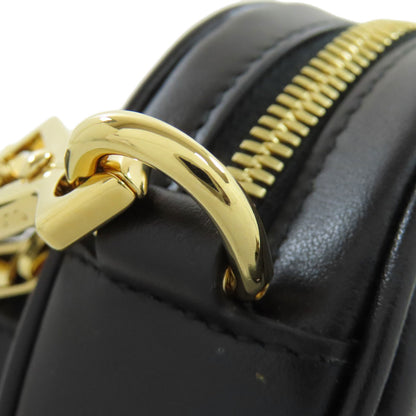 GUCCI 751628 Interlocking G heart Shoulder Bag Calf Ladies [Used]