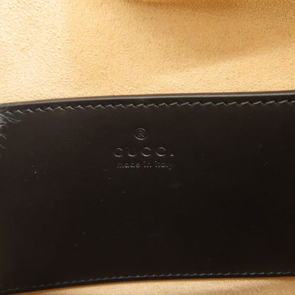 GUCCI 751628 Interlocking G heart Shoulder Bag Calf Ladies [Used]