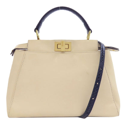 フェンディ ピーカブー ミニ モンスター 2WAY ハンドバッグ カーフ レディース 【中古】【FENDI】
