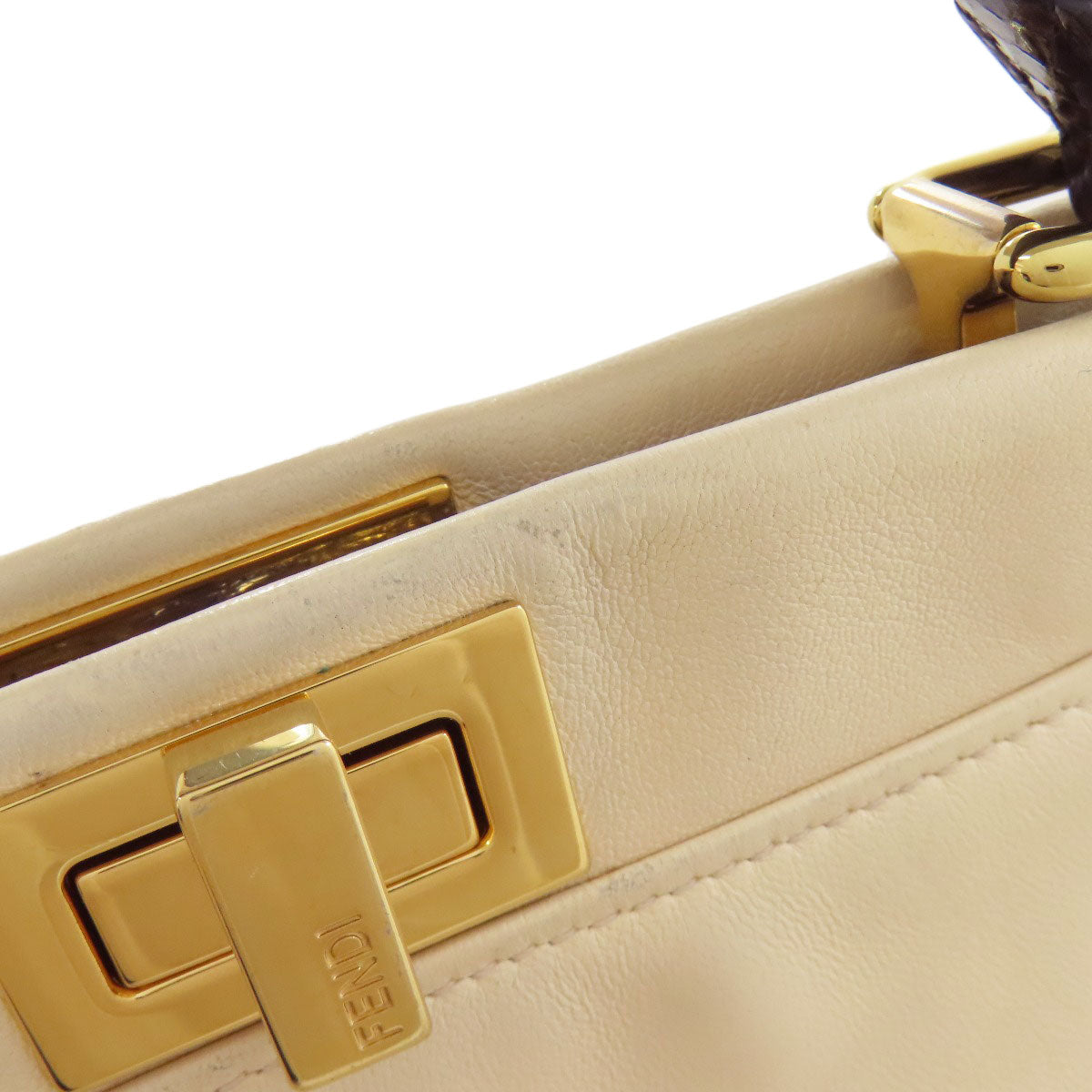 フェンディ ピーカブー ミニ モンスター 2WAY ハンドバッグ カーフ レディース 【中古】【FENDI】