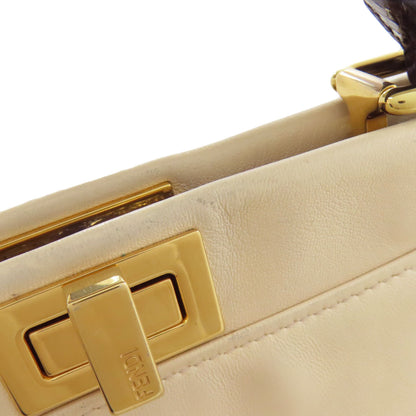 フェンディ ピーカブー ミニ モンスター 2WAY ハンドバッグ カーフ レディース 【中古】【FENDI】