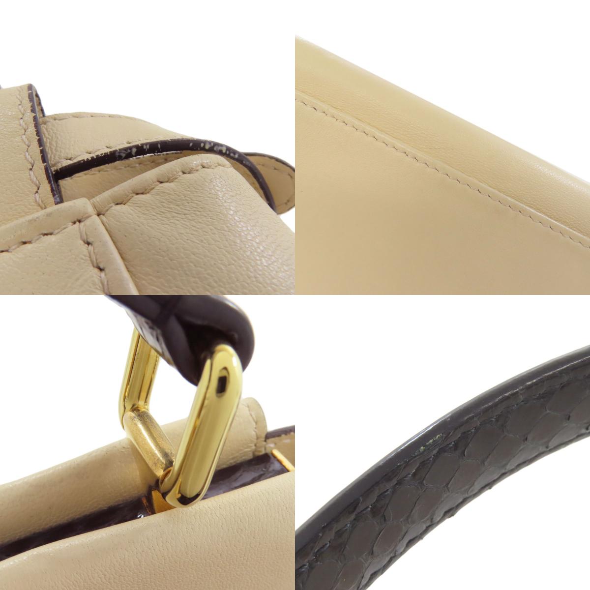 フェンディ ピーカブー ミニ モンスター 2WAY ハンドバッグ カーフ レディース 【中古】【FENDI】