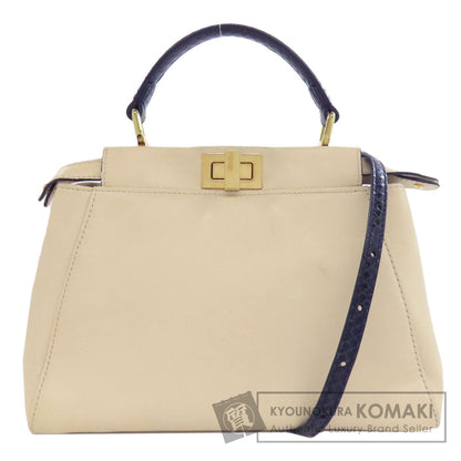 フェンディ ピーカブー ミニ モンスター 2WAY ハンドバッグ カーフ レディース 【中古】【FENDI】