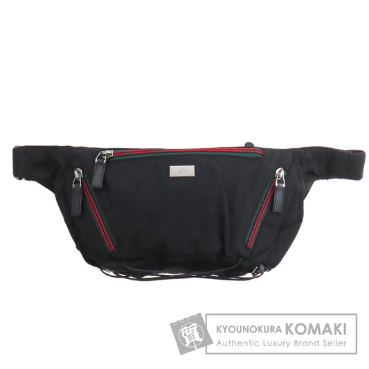 GUCCI 122350 Sherry line body bag Nylon canvas Ladies [Used]