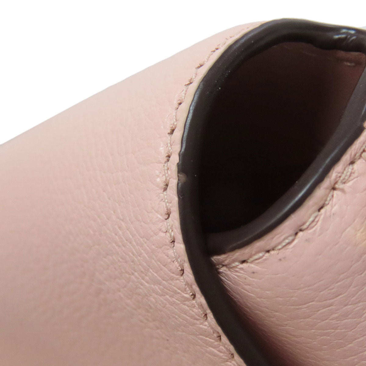 kate spade logo Shoulder Bag Leather Ladies [Used]