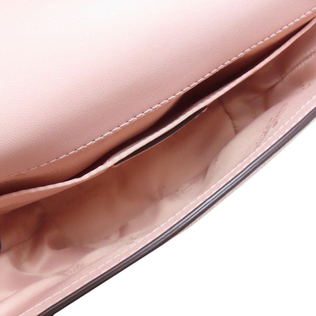 kate spade logo Shoulder Bag Leather Ladies [Used]