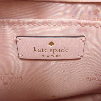 kate spade logo Shoulder Bag Leather Ladies [Used]