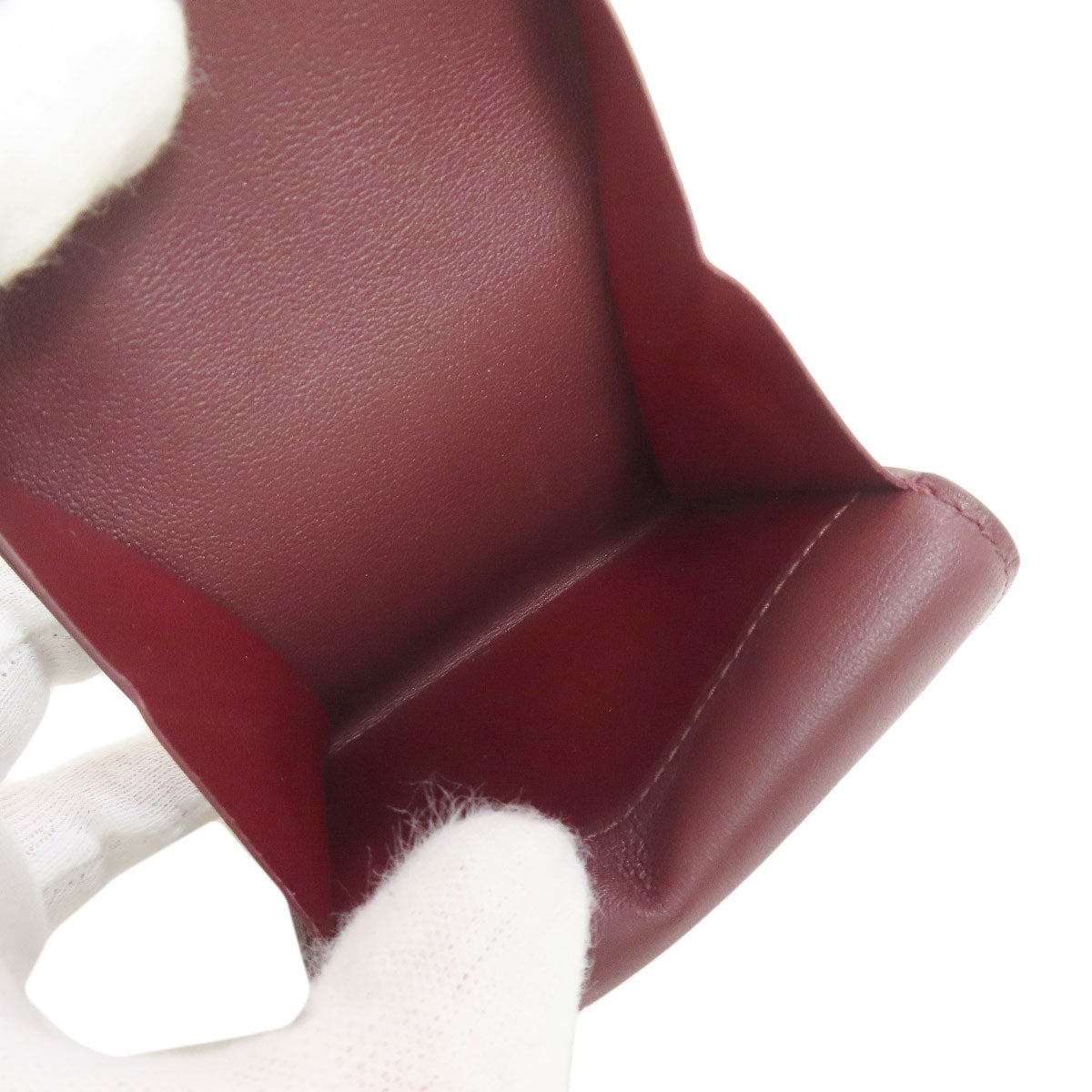 CARTIER logo coin purse Calf Ladies [Used]