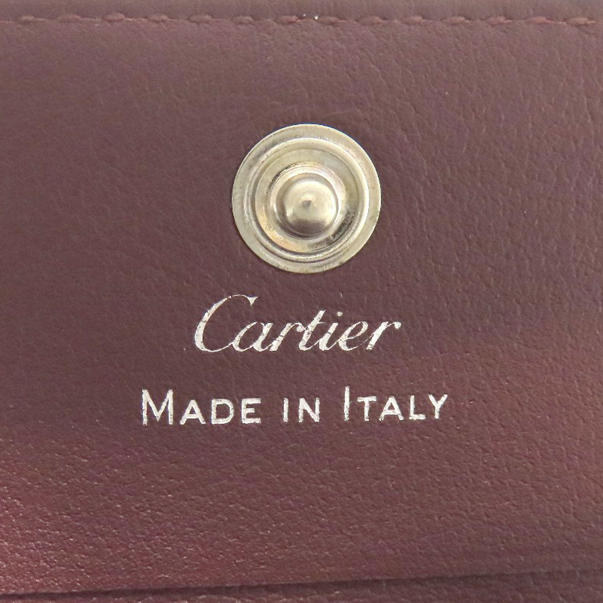 CARTIER logo coin purse Calf Ladies [Used]