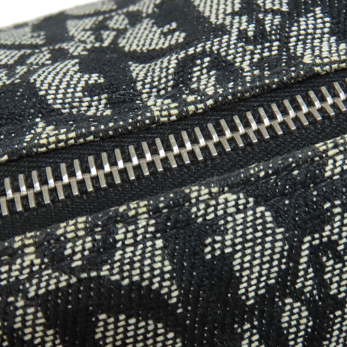 CHRISTIAN DIOR Mini Boston Trotter pattern Boston bag Canvas Ladies [Used]