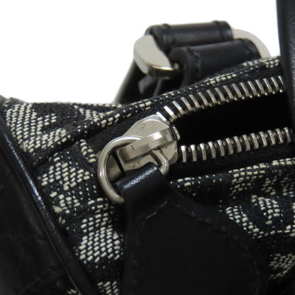 CHRISTIAN DIOR Mini Boston Trotter pattern Boston bag Canvas Ladies [Used]