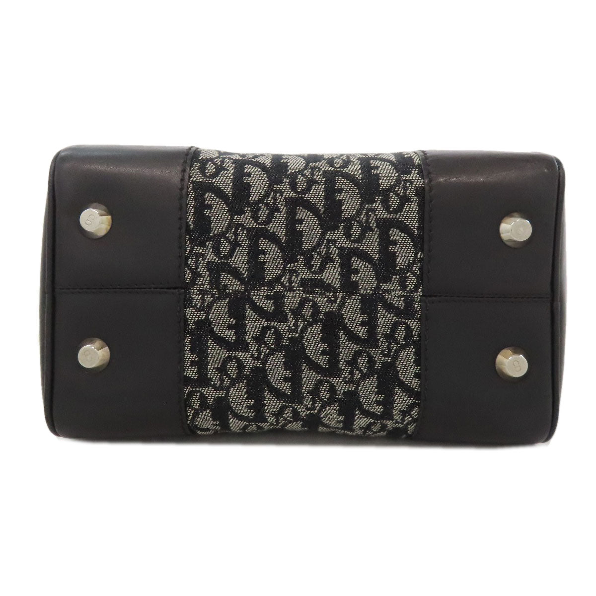 CHRISTIAN DIOR Mini Boston Trotter pattern Boston bag Canvas Ladies [Used]