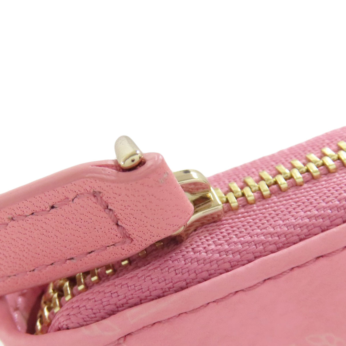 MCM logo Long wallet (with coin pocket) PVC Ladies [Used]