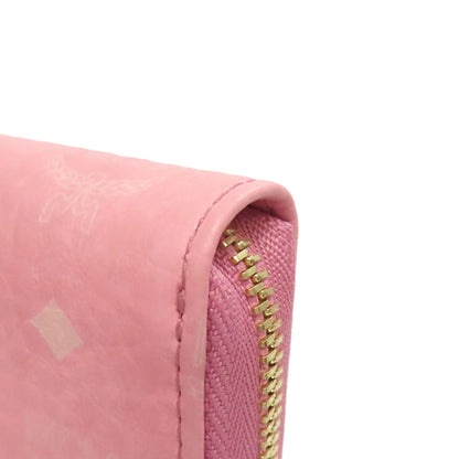 MCM logo Long wallet (with coin pocket) PVC Ladies [Used]