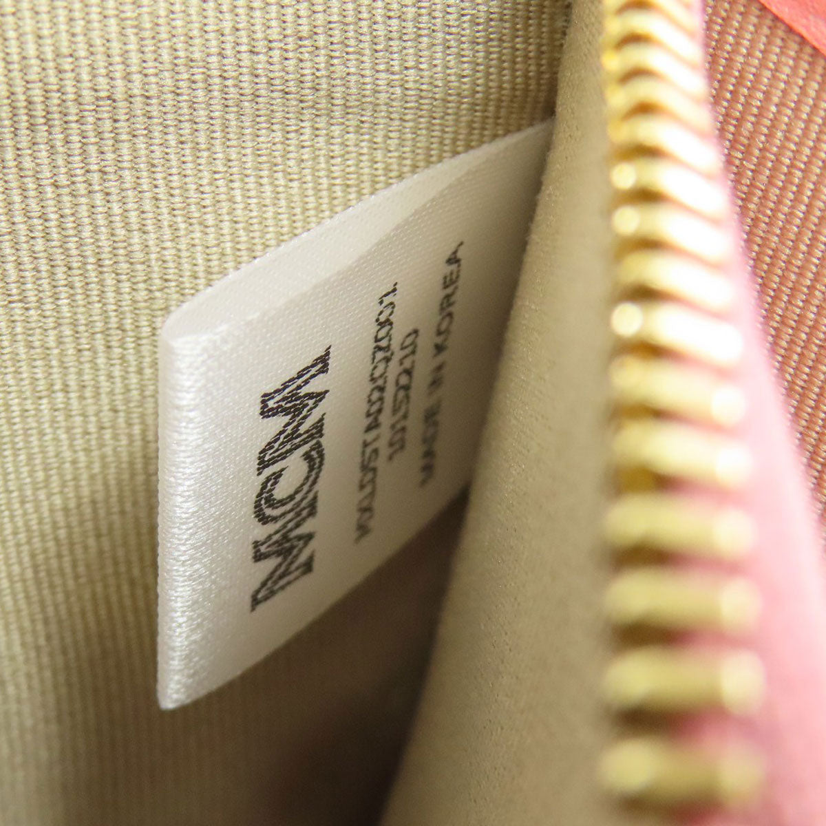 MCM logo Long wallet (with coin pocket) PVC Ladies [Used]