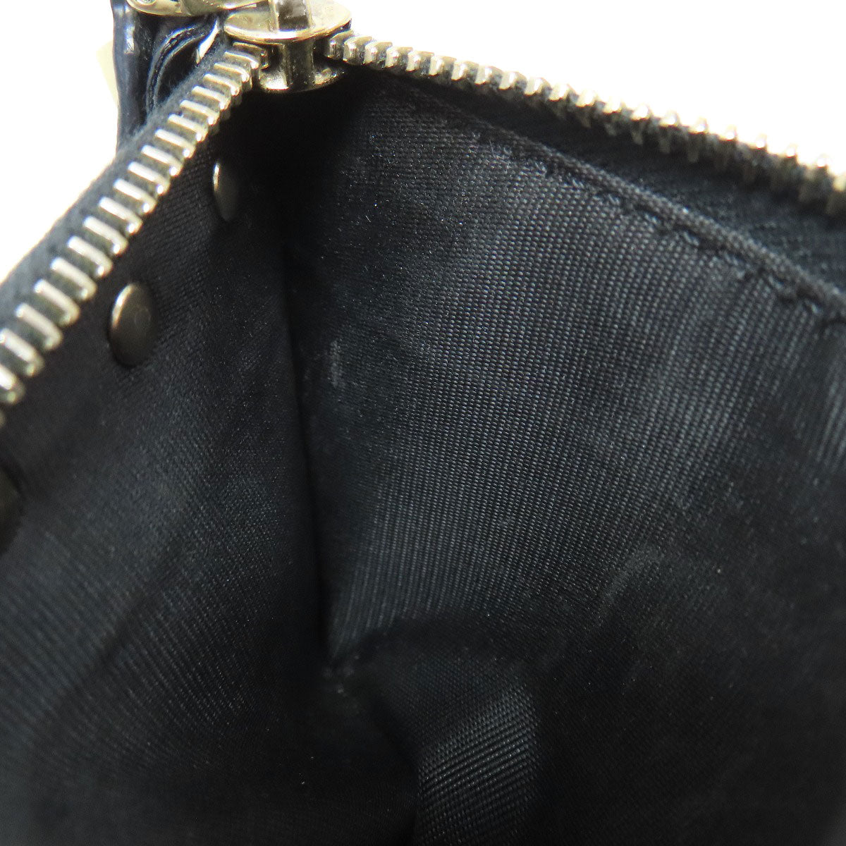 VALENTINO Studs Bifold Wallet with Coin Pocket Leather Ladies [Used]