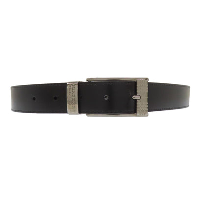 BURBERRY Checkpattern buckle belt Leather mens [Used]