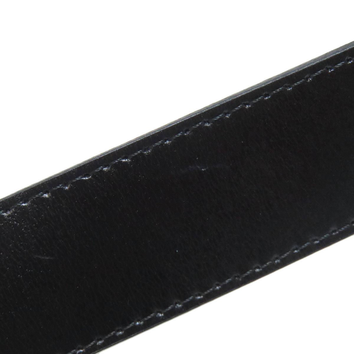 BURBERRY Checkpattern buckle belt Leather mens [Used]