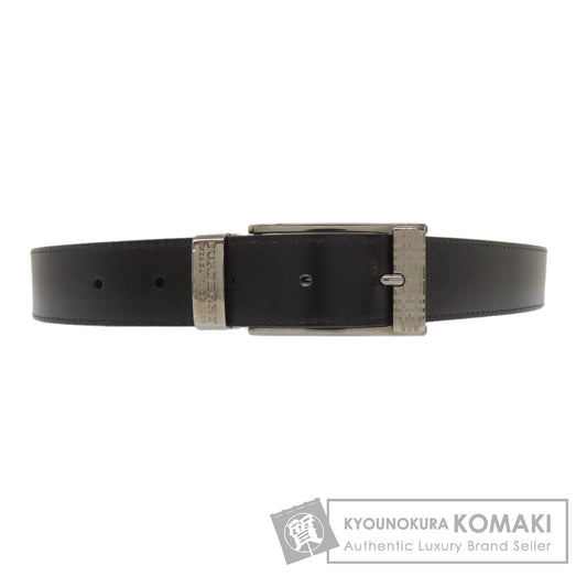 BURBERRY Checkpattern buckle belt Leather mens [Used]