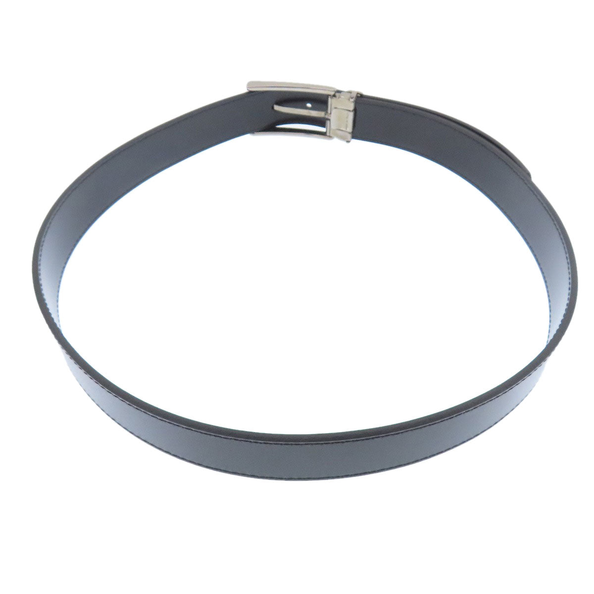 BURBERRY Checkpattern buckle belt Leather mens [Used]