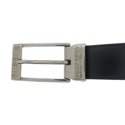 BURBERRY Checkpattern buckle belt Leather mens [Used]