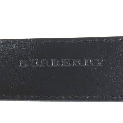 BURBERRY Checkpattern buckle belt Leather mens [Used]