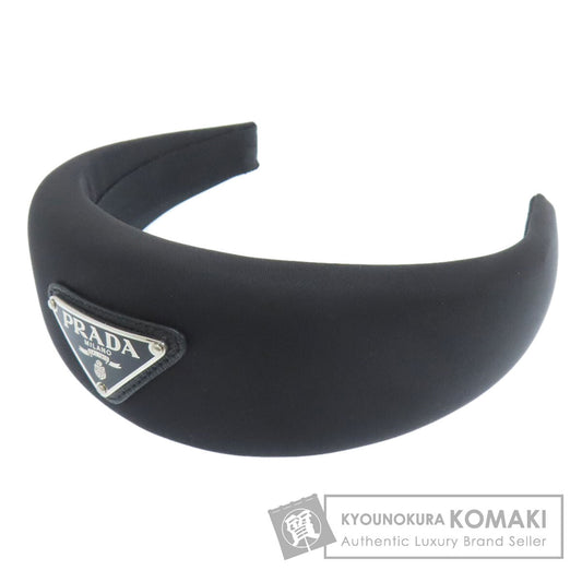 PRADA Headband Logo Hardware hair accessory Nylon Ladies [Used]